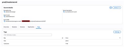How to use the new AWS Secrets Manager Cost Allocation Tags feature