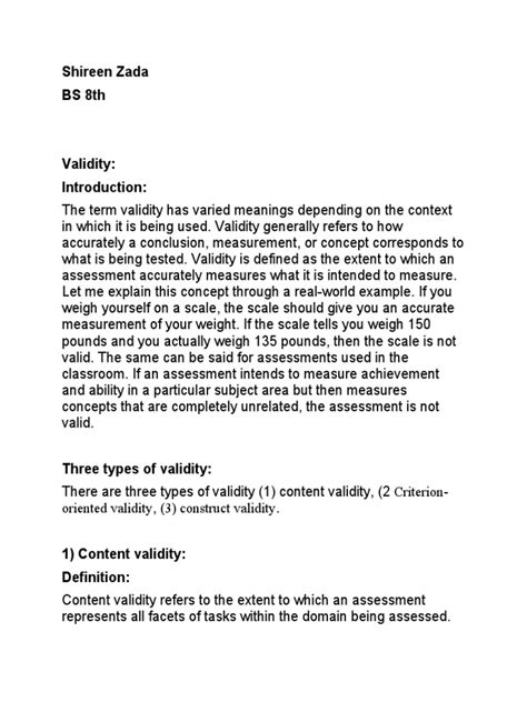 Validity Statistics 的图像结果