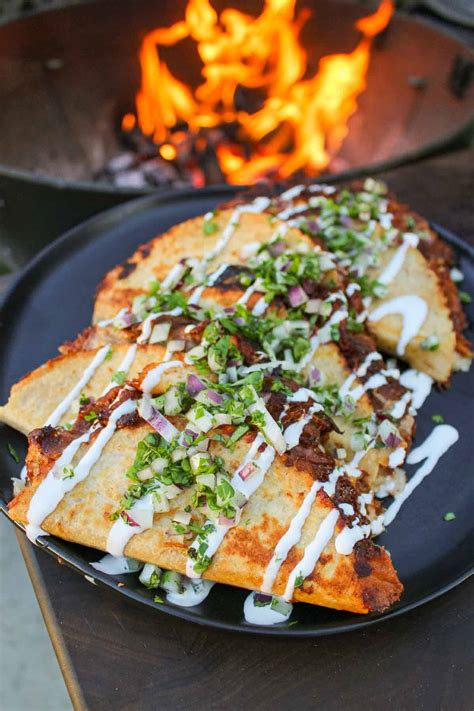 Spanish Garlic Tacos - Over The Fire Cooking