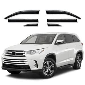 Window Visor 6 Piece Set for Toyota RAV4 2019 2020 2021 2022 2023 ...
