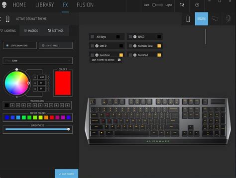 Image result for Alienware Keyboard Color Settings K8165