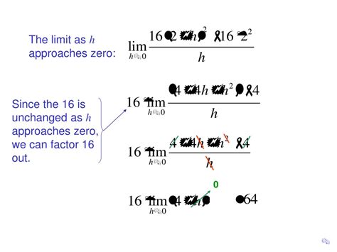 What Does H Approach To 0 Mean