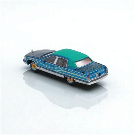 MK Miniatures 1:64 Cadillac Fleetwood Lowrider Die-Cast Model Car – Bl ...