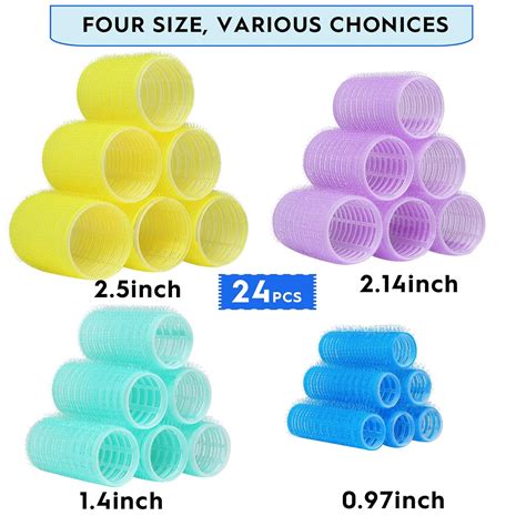Buy YEVYO Jumbo Hair Rollers, 36 Packs Large Hair Rollers for Long ...