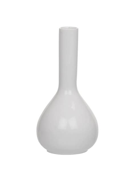 Buy Clay Craft Basics Budvase High White Textured Ceramic Vase for Home ...