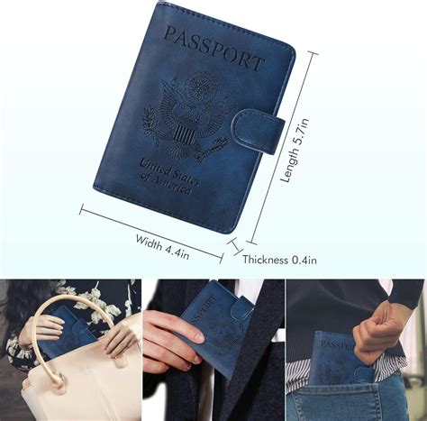 Buy Caweet Passport and Vaccine Card Holder Leather Vaccination Card ...