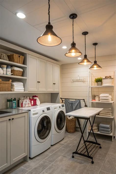 16+ Stunning Laundry Room Light Fixture Ideas