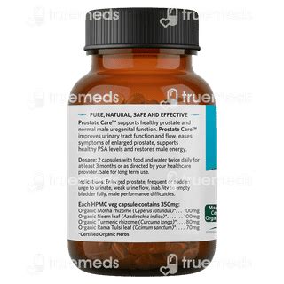 Organic India Prostate Care Capsule 60 - Uses, Side Effects, Dosage ...