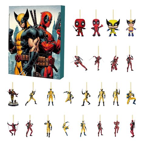 Deadpool and Wolverine Advent Calendar 2024 Kids, 24 Days Christmas ...