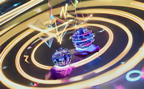 Drumstone 𝐁𝐮𝐲 𝟏 𝐆𝐞𝐭 𝟏 - 360° Rotating Magic Flying Ball with RGB Lights ...