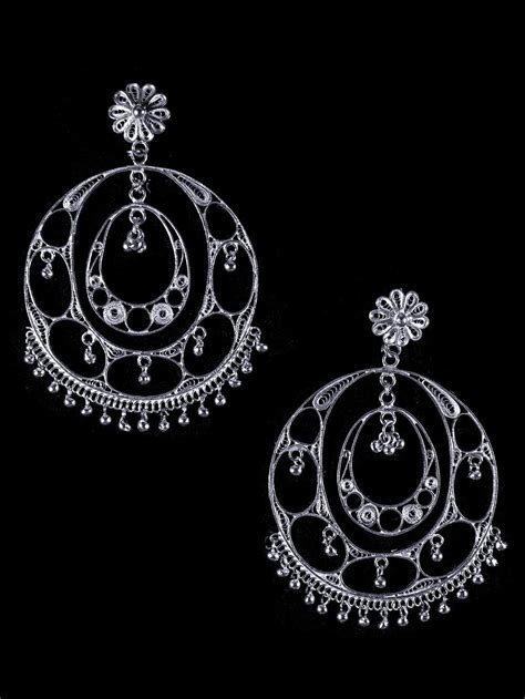 Silver Earrings online for women | Silverlinings | Handmade Filigree