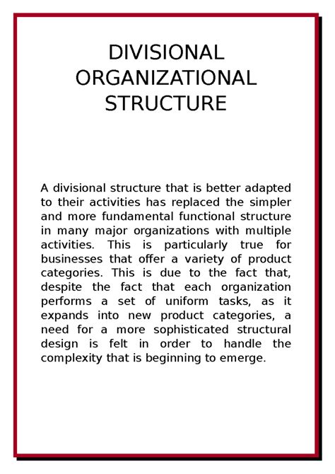 Divisional Structure 的图像结果