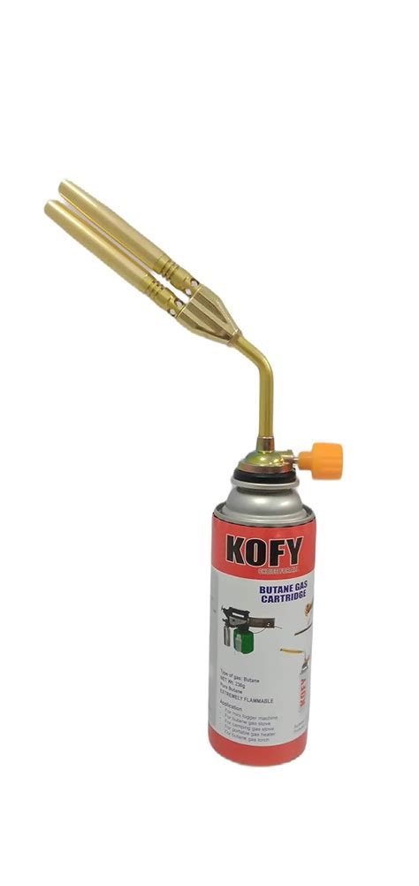 Kofy Butane Gas Can 500ml With Steel High Power Double Barrel Butane ...