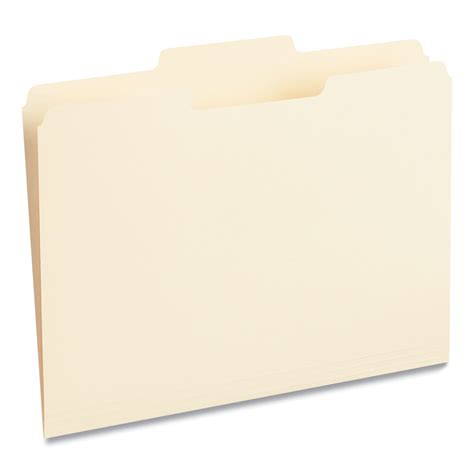 UNV12113 - Top Tab File Folders, 1/3-Cut Tabs: Assorted, Letter Size, 0 ...