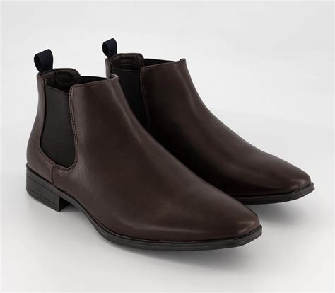 OFFICE Wide Fit Bexleyheath Chelsea Boots Brown - Men’s Chelsea Boots