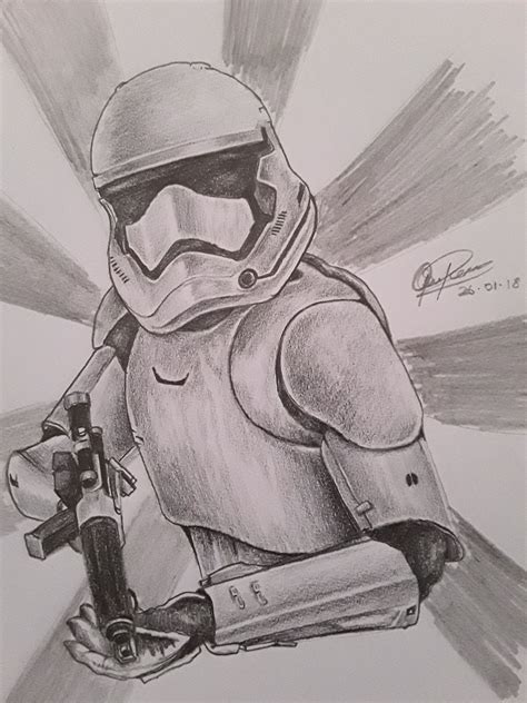 Storm Trooper Graphite | Star wars drawings, Star wars art drawings ...