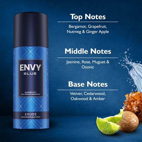 ENVY Blue Exude Deodorant Spray For Men - 165ml