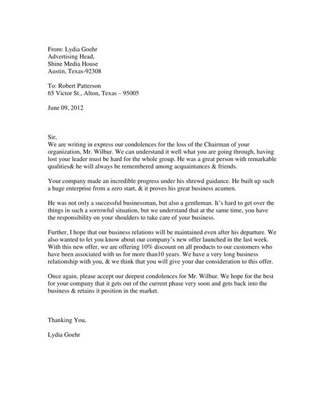 Free Printable Condolence & Sympathy Letter Templates [PDF] Sample