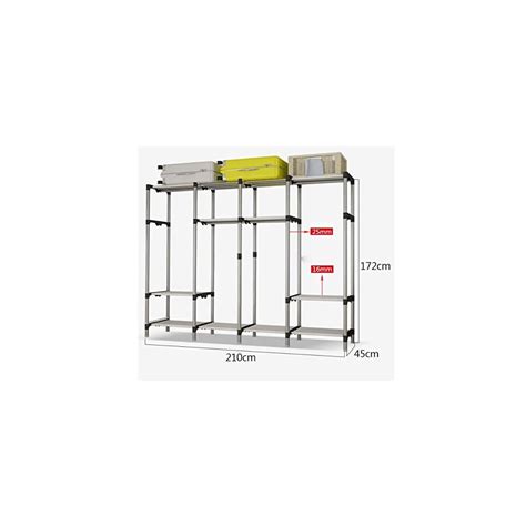 Buy THICK Steel Tube Frame Simple Wardrobe Home Cloth Storage Modern ...