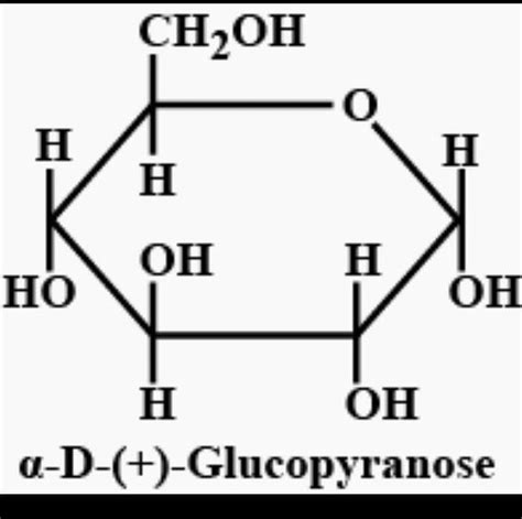 The six membered cyclic structure of glucose is called pyranose ...