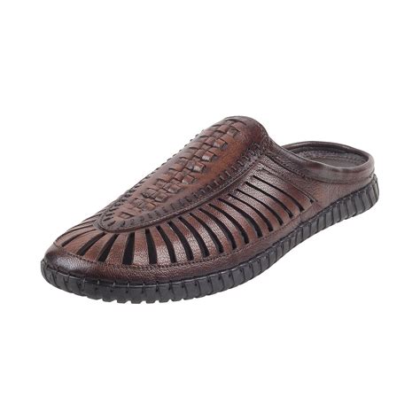 Buy Metro Men Brown Ethnicwear Leather Slip-on UK/6 EU/40 (18-254) at ...