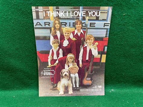 "Vintage 1970 The Partridge Family ""I Think I Love You"" Sheet Music ...