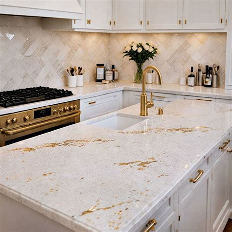 40 White and Gold Kitchen Ideas for A Luxurious Look