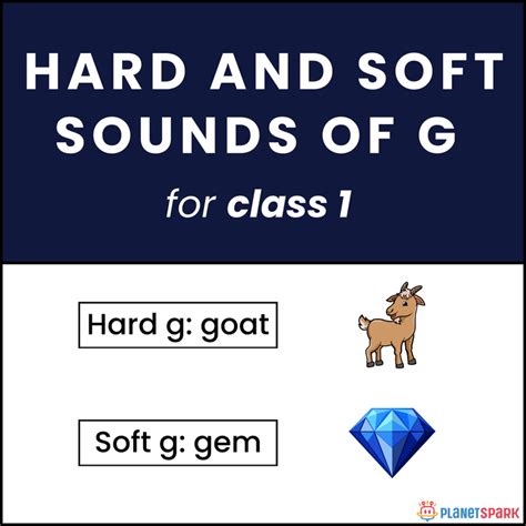 Class 1 Worksheet on Hard and Soft G Sound | PlanetSpark