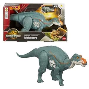 Buy Mattel Jurassic World: The Rebirth Wild Roar Maiasaura Dinosaur Toy ...