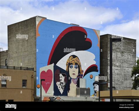 Street Art in Salem, the Capital City of Oregon, USA. Street art in downtown Selem, capital city ...