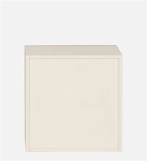 Matrix BedSide Table Urban Teak & Frosty White Colour — TREVI FURNITURE