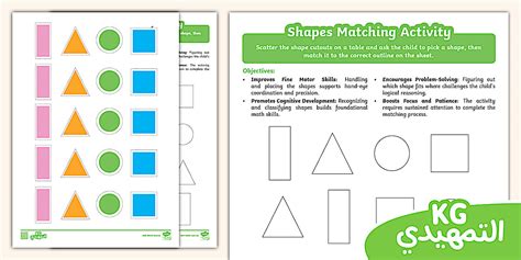 Shapes Matching Activity