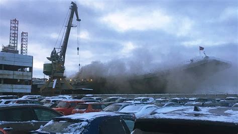 Fire sweeps Russia’s only aircraft carrier