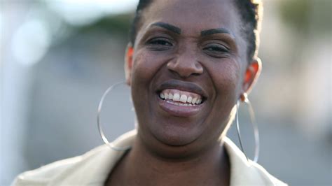 Happy Black African Woman 40 Year Old Mix Stock Footage SBV-348632978 ...