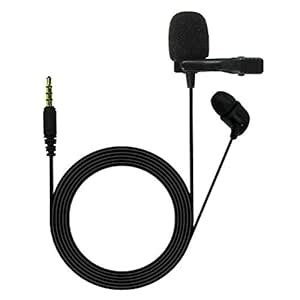Auxiliary Omnidirectional Lavalier Condenser Microphone with 1.5mtr ...