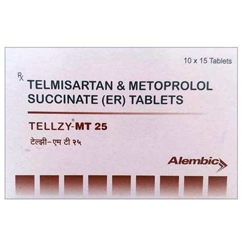 Tellzy-MT 25 Tablet | Uses, Side Effects, Price | Apollo Pharmacy