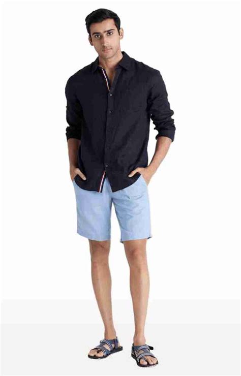 Blue Regular Fit Shorts – celio.in
