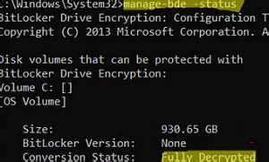 BitLocker Drive Encryption Disable 的图像结果