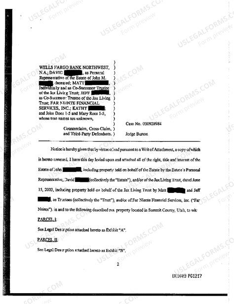 Utah Writ of Attachment | US Legal Forms