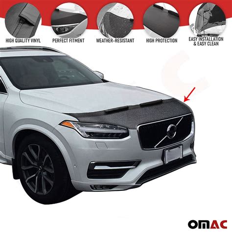 Buy Carbon Look Front Hood Mask Vinyl Bra Protector for Volvo XC90 2016 ...