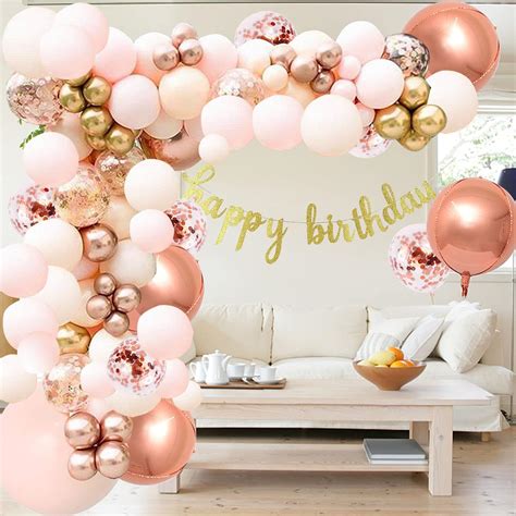 Buy ORDA Balloon Arch Kit, 96PCS Rose Gold Balloon Garland Pink and ...