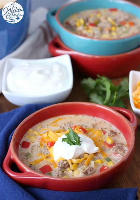 Loaded White Turkey Chili - A Kitchen Addiction