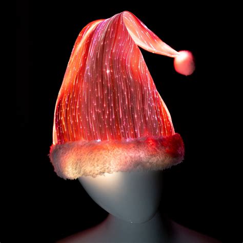 Christmas Gift Xmas Hat LED Light up Color Changing Santa Claus Hat ...