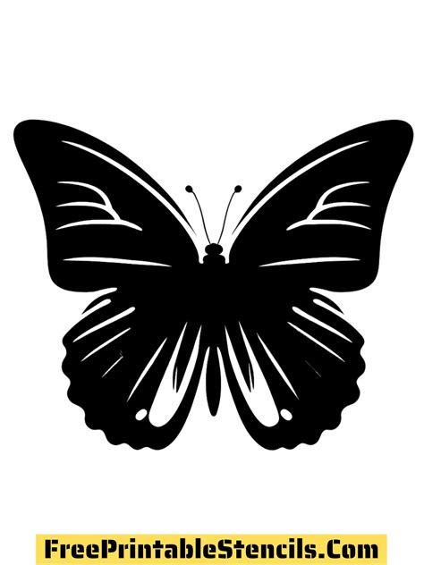 Easy Butterfly Stencil