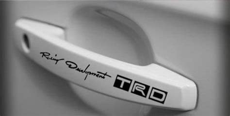 ARWY TRD-Logo Windows, Sides, Hood, Bumper Car Sticker (Black) : Amazon ...