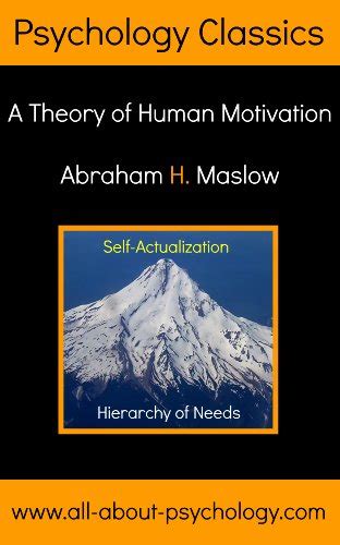 Hierarchy of Needs: A Theory of Human Motivation eBook: Maslow, Abraham ...