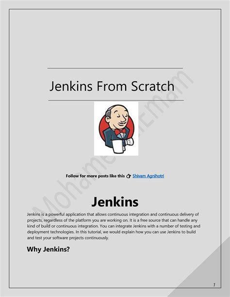 Jenkins-2 - Lab.manual - Jenkins From Scratch Follow for more posts ...