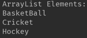 ArrayList in Java Collections 的图像结果