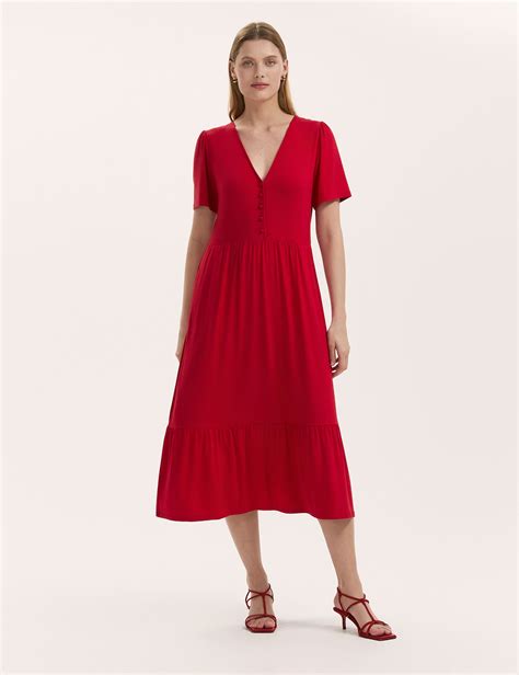 Red Midi Dresses at M&S
