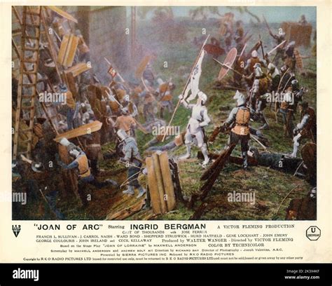 INGRID BERGMAN in JOAN OF ARC 1948 director VICTOR FLEMING play Maxwell ...